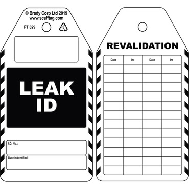 Étiquette non adhésive Leak ID